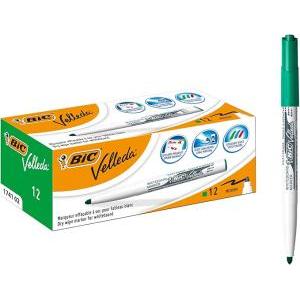 12 pz pennarello marcatore velleda 1741 punta tonda tratto da 1,4 mm colore verde