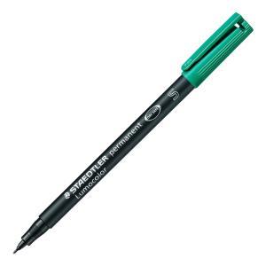 Lumocolor 313 penna 10 pz marcatore permanente punta superfine tratto da 0.4 mm colore verde