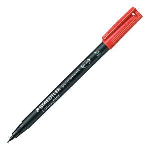 Lumocolor 313 penna 10 pz marcatore permanente punta superfine tratto da 0.4 mm colore rosso