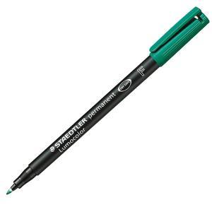 Lumocolor 318 penna 10 pz marcatore permanente punta fine tratto da 0.7 mm colore verde