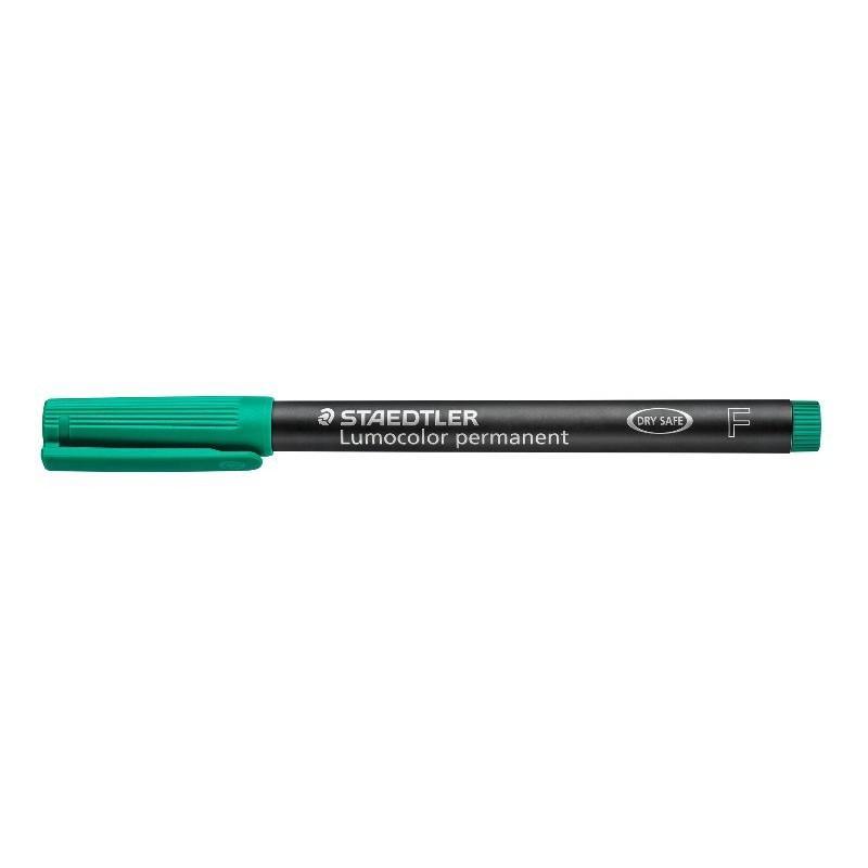 staedtler staedtler lumocolor 318 penna 10 pz marcatore permanente punta fine tratto da 0.7 mm colore verde - foto 2