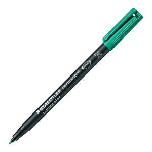 Lumocolor 317 penna 10 pz marcatore permanente punta media tratto da 1.0 mm colore verde