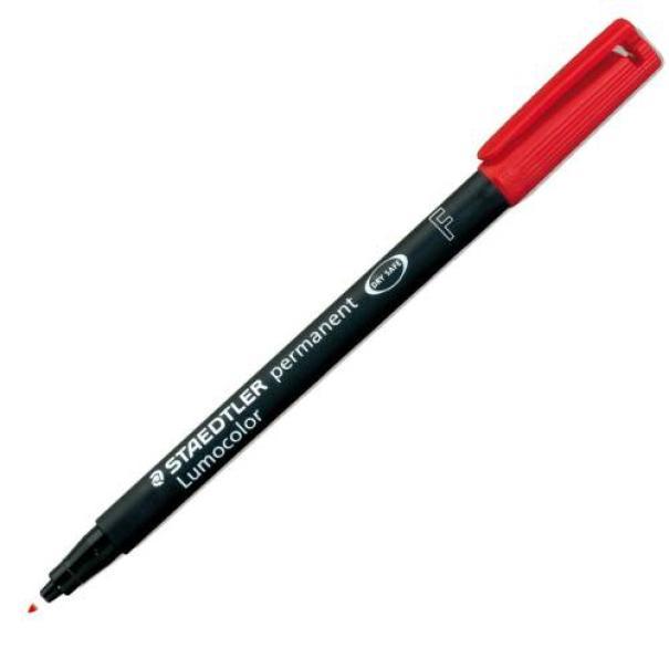 staedtler staedtler lumocolor 318 penna 10 pz marcatore permanente punta fine tratto da 0.7 mm colore rosso - foto 1