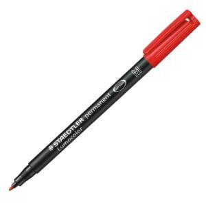 Lumocolor 317 penna 10 pz marcatore permanente punta media tratto da 1.0 mm colore rosso