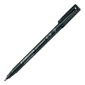 Lumocolor 318 penna 10 pz marcatore permanente punta fine tratto da 0.7 mm colore nero