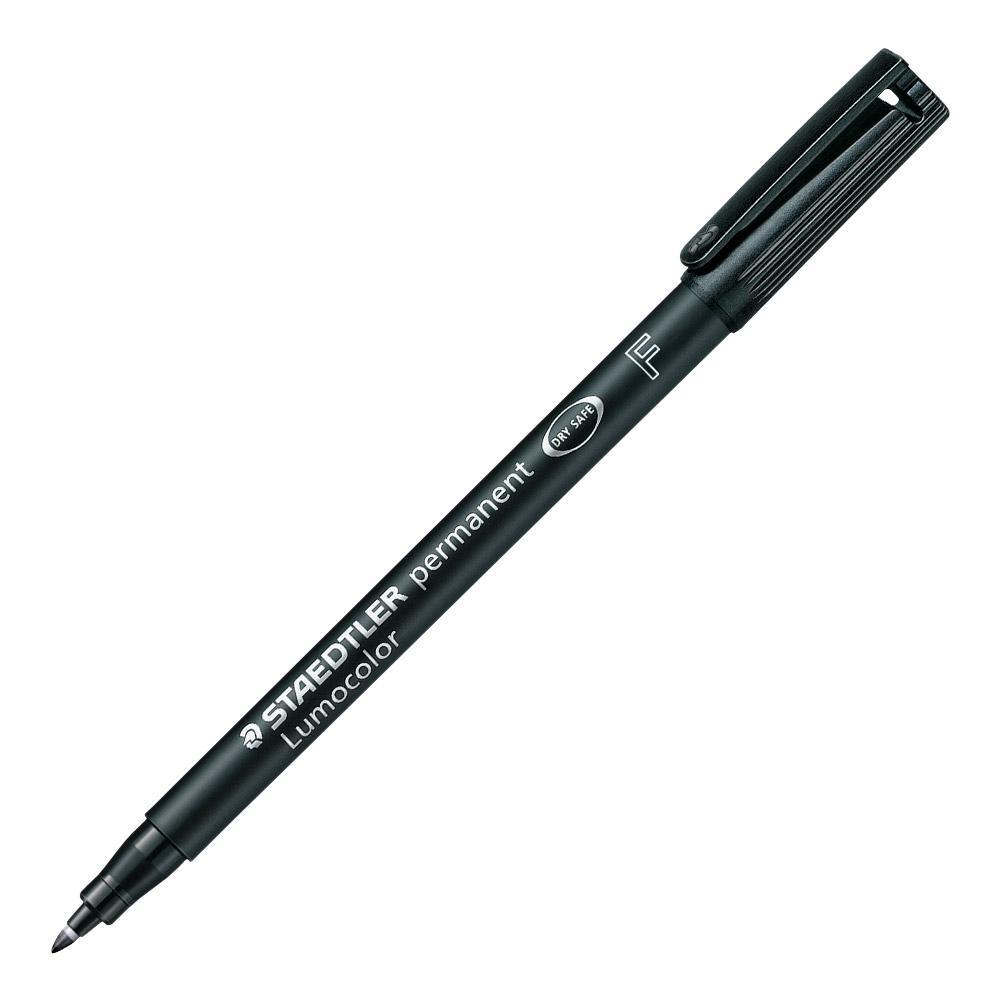 staedtler staedtler lumocolor 318 penna 10 pz marcatore permanente punta fine tratto da 0.7 mm colore nero - foto 1