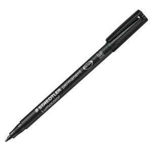 Lumocolor 317 penna 10 pz marcatore permanente punta media tratto da 1.0 mm colore nero