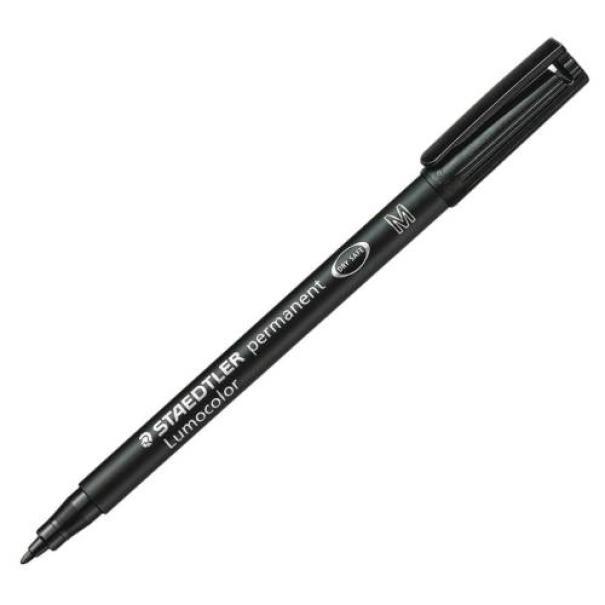 staedtler staedtler lumocolor 317 penna 10 pz marcatore permanente punta media tratto da 1.0 mm colore nero - foto 1
