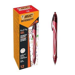 Gel ocity quick dry 12 pz penna a scatto rossa con punta 0,7 mm