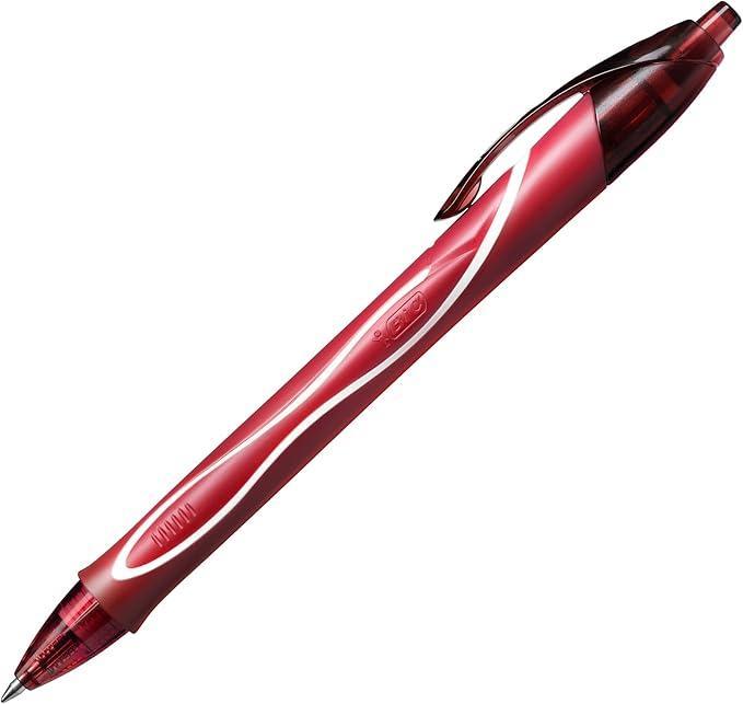 bic bic gel ocity quick dry 12 pz penna a scatto rossa con punta 0,7 mm - foto 2