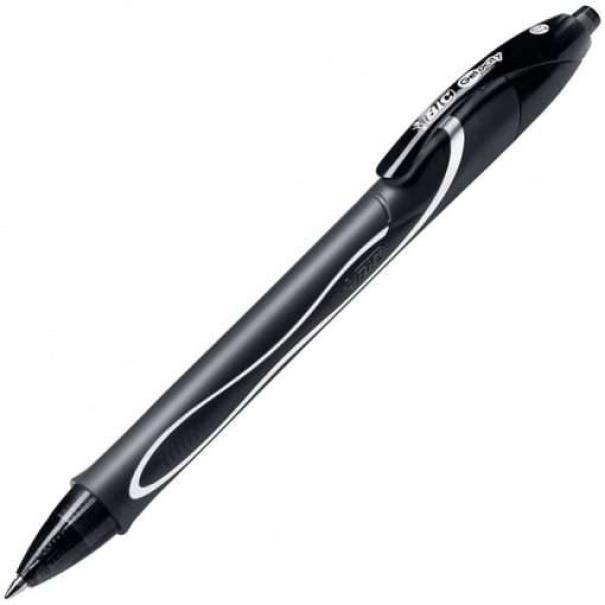 bic bic gel ocity quick dry 12 pz penna a scatto nera con punta 0,7 mm - foto 2