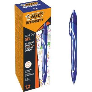 Gel ocity quick dry 12 pz penna a scatto blu con punta 0,7 mm