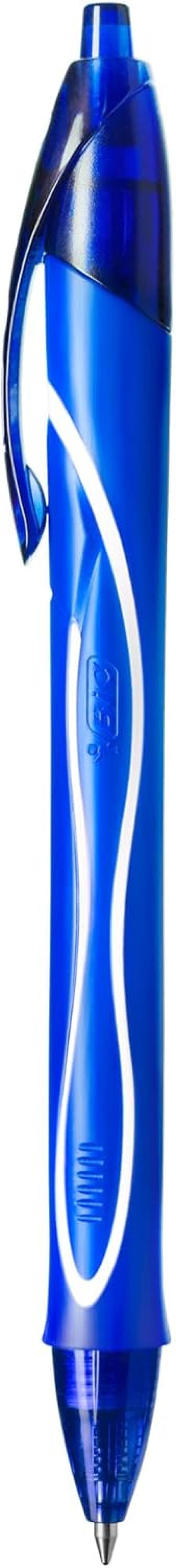 bic bic gel ocity quick dry 12 pz penna a scatto blu con punta 0,7 mm - foto 2