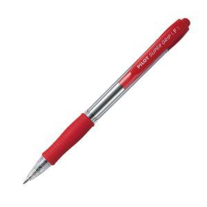 Pilot super grip 12 pz penna a sfera rosso a scatto pun...