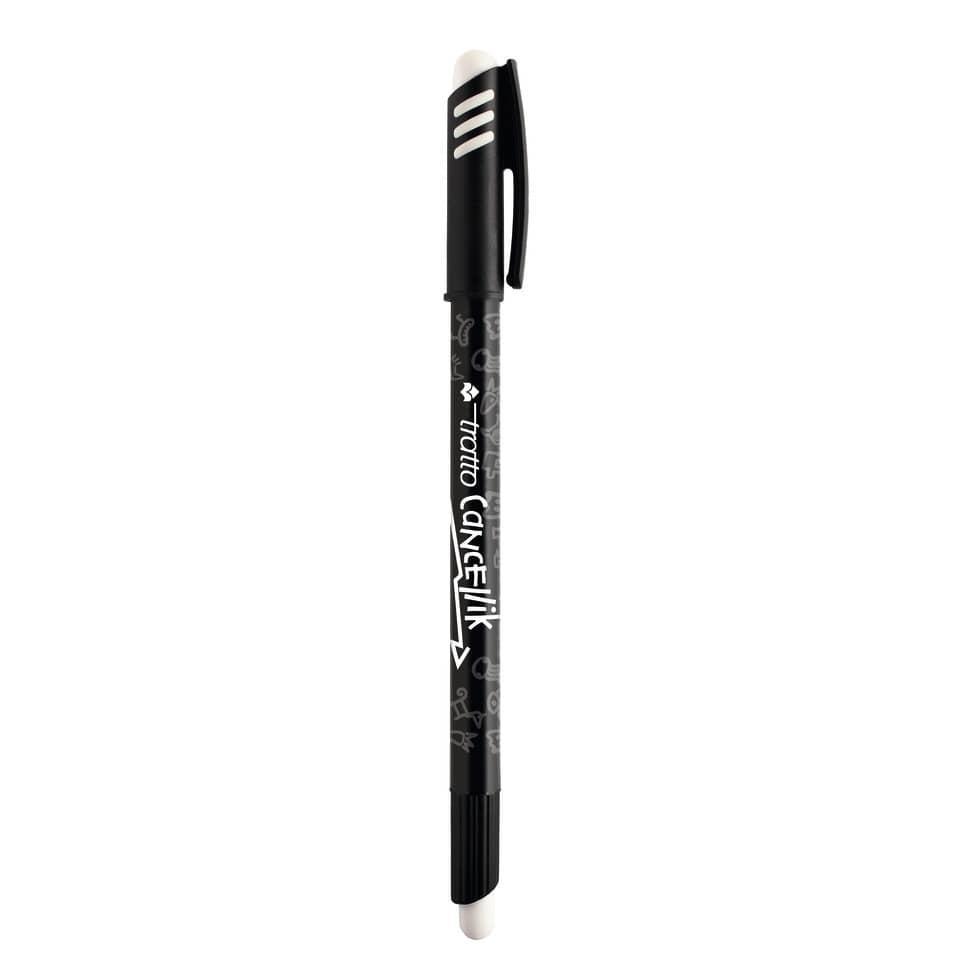 tratto tratto cancellik 12 pz penna a sfera cancellabile con tratto da 0,4 mm colore nero - foto 2
