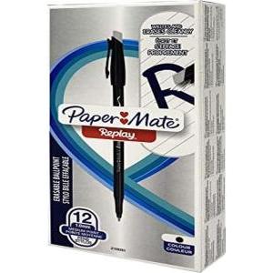 Replay 12 pz penna a sfera cancellabile colore nero