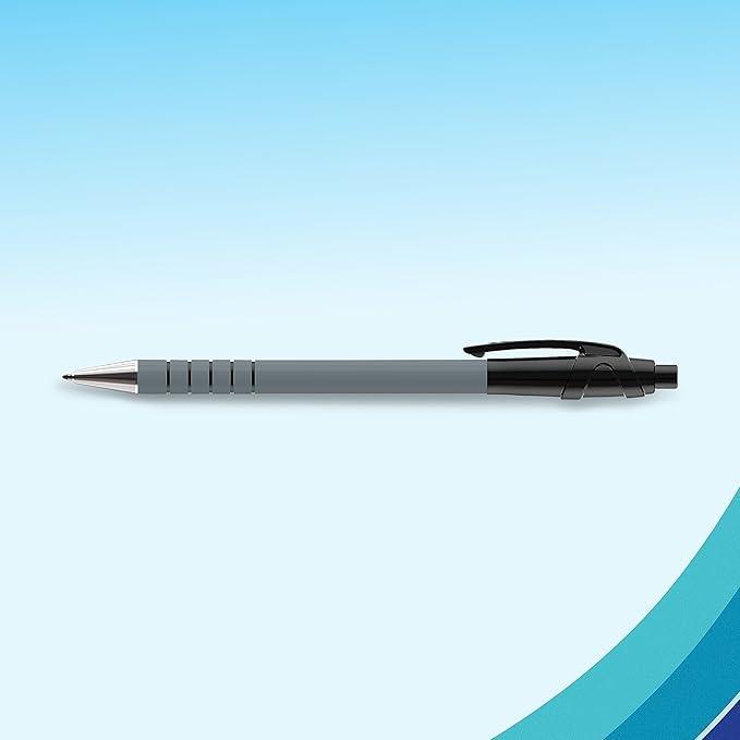 paper mate paper mate flexgrip ultra 12 pz penna a sfera a scatto colore nero, punta media da 1,0 mm - foto 2
