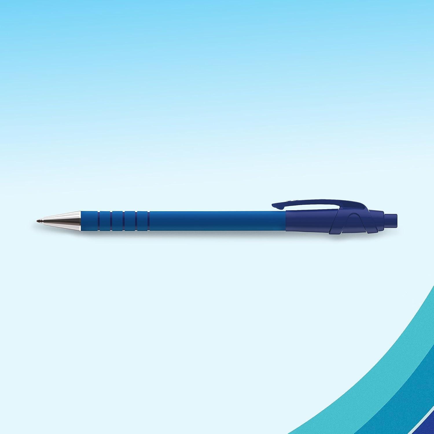 paper mate paper mate flexgrip ultra 12 pz penna a sfera a scatto colore blu, punta media da 1,0 mm - foto 2