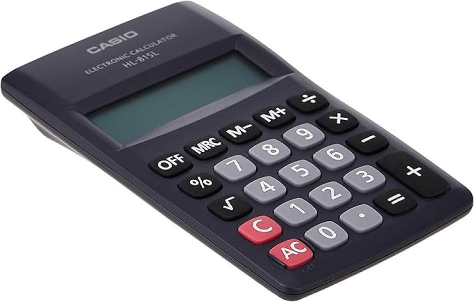 casio casio calcolatrice tascabile hl-815l 8 cifre colore nero - foto 2