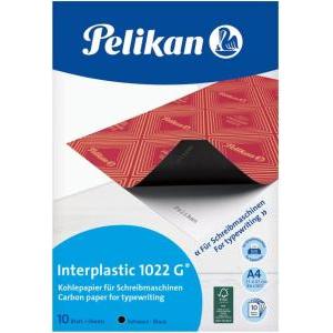Carta carbone interplastic 1022g nera a4 10 fg.