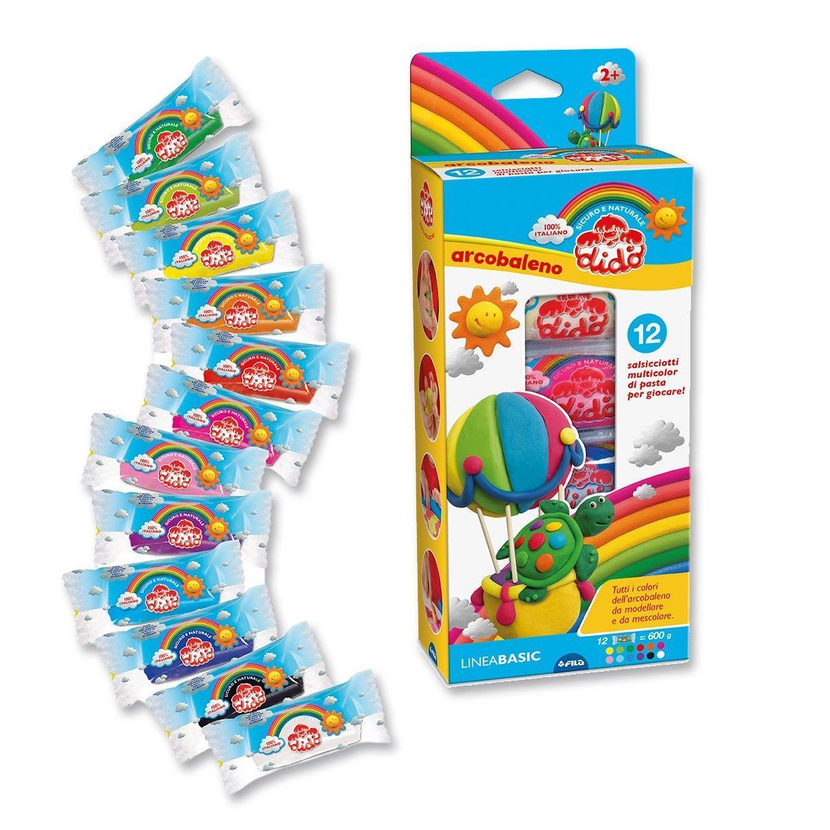 dido' didò arcobaleno 397900 pasta modellabile 12 pz. - foto 1
