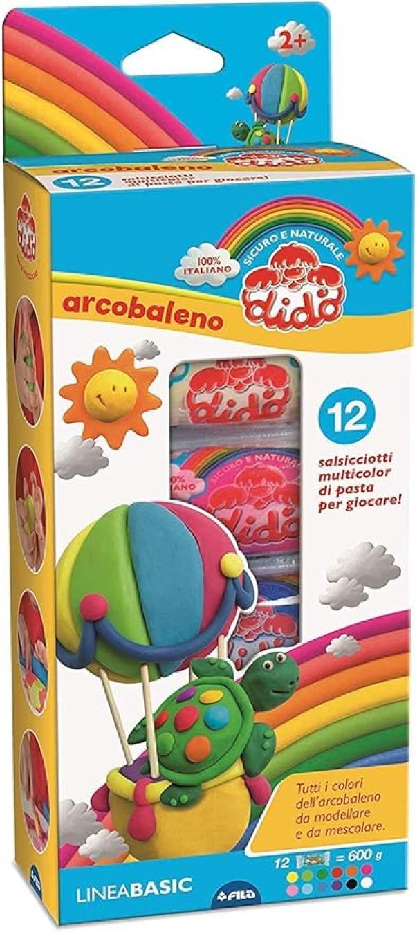 dido' didò arcobaleno 397900 pasta modellabile 12 pz. - foto 2