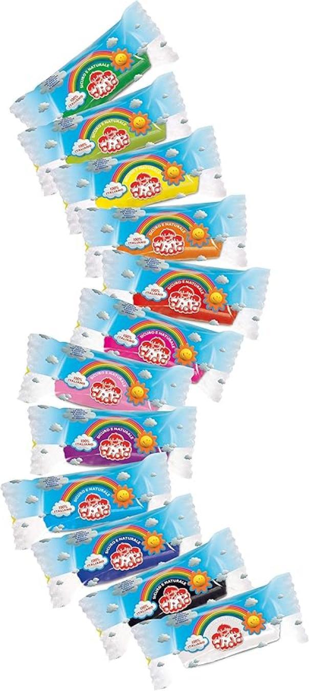 dido' didò arcobaleno 397900 pasta modellabile 12 pz. - foto 3