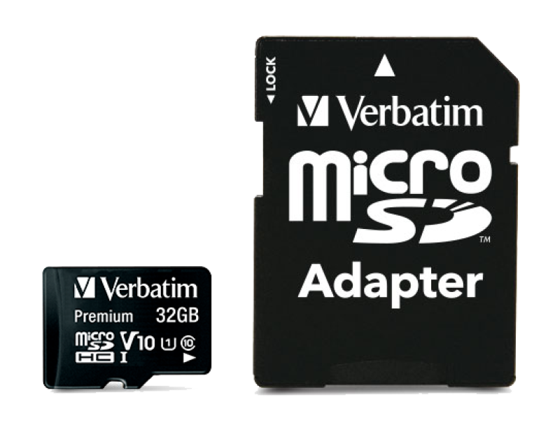 verbatim verbatim micro sdhc da 32 gb con adattatore sd classe 10 44083 - foto 2