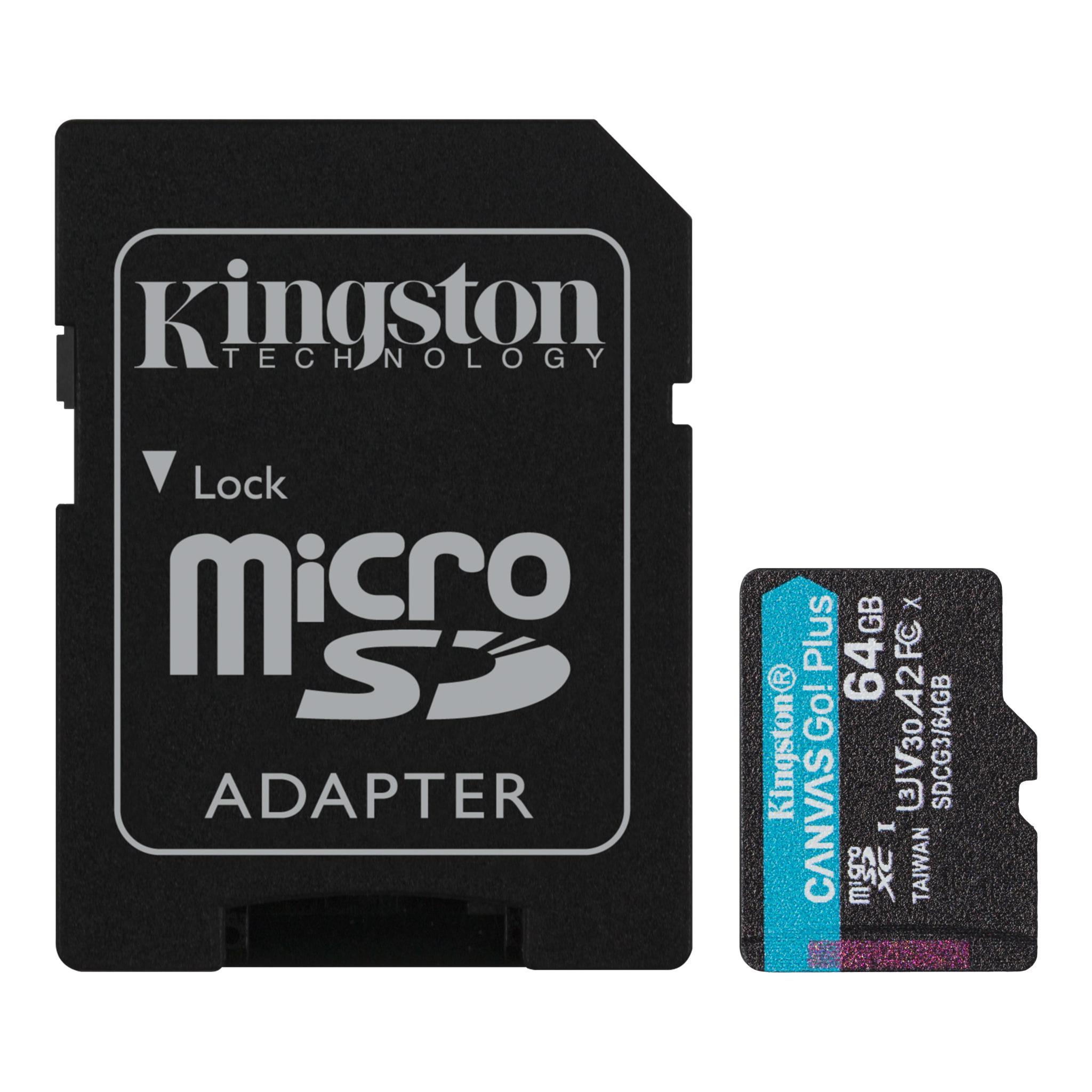 kingston kingston micro sdhc canvas go plus 64 gb classe 10 - foto 1