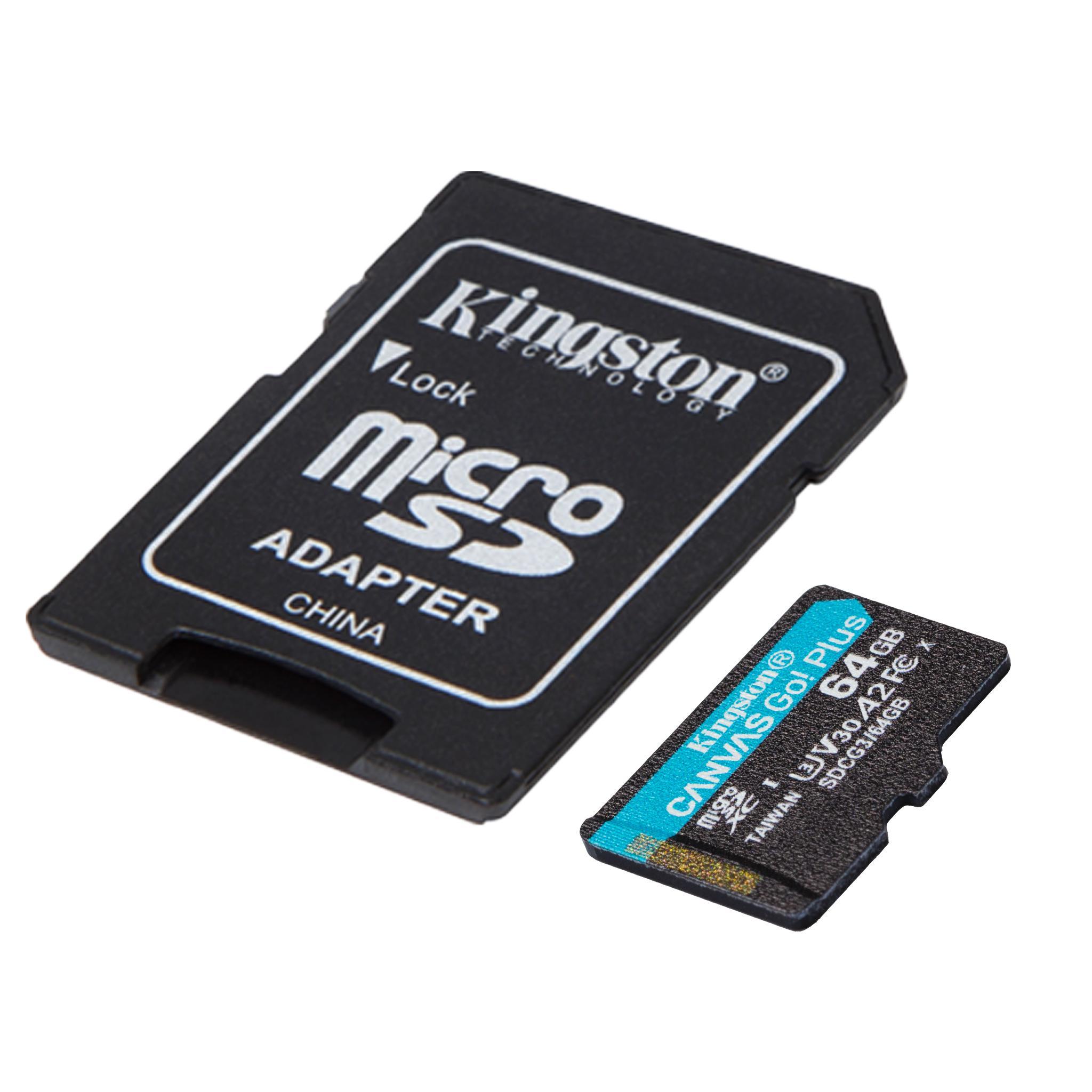 kingston kingston micro sdhc canvas go plus 64 gb classe 10 - foto 2