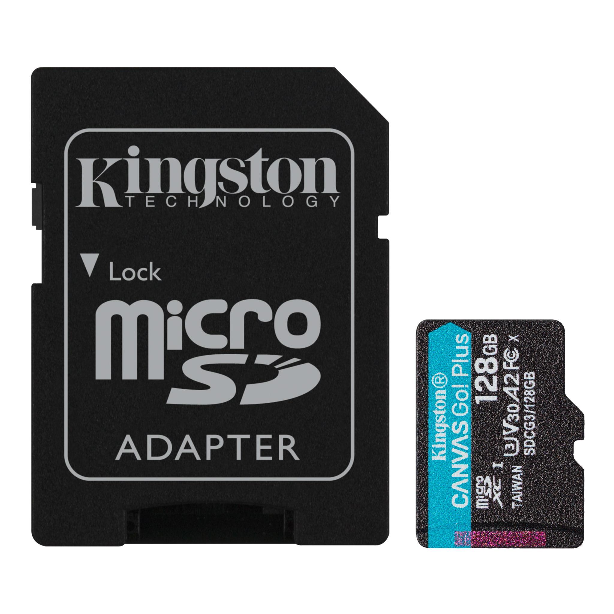 kingston kingston micro sdhc canvas go plus 128 gb classe 10 - foto 1