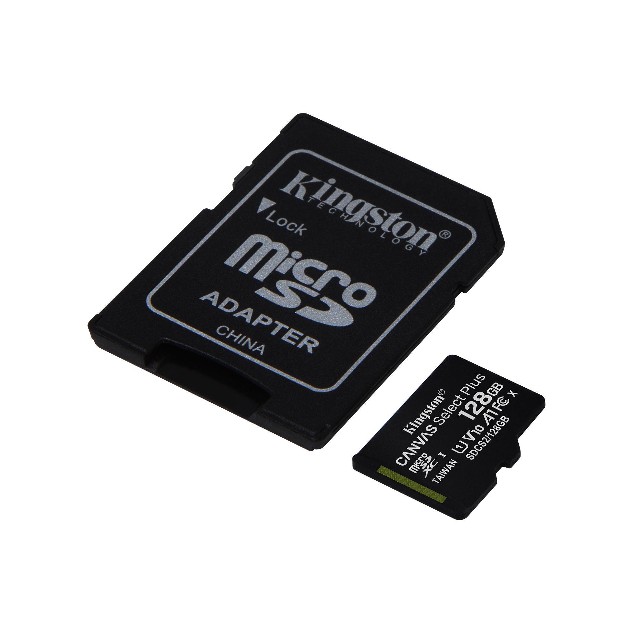 kingston kingston micro sd select plus 128 gb scheda di memoria classe 10 - foto 3