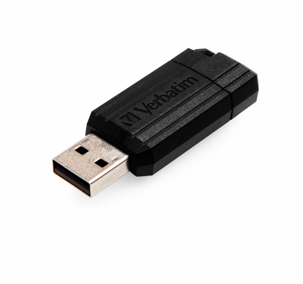 verbatim verbatim pendrive unità usb 2.0 pin stripe da 16 gb nera - foto 2