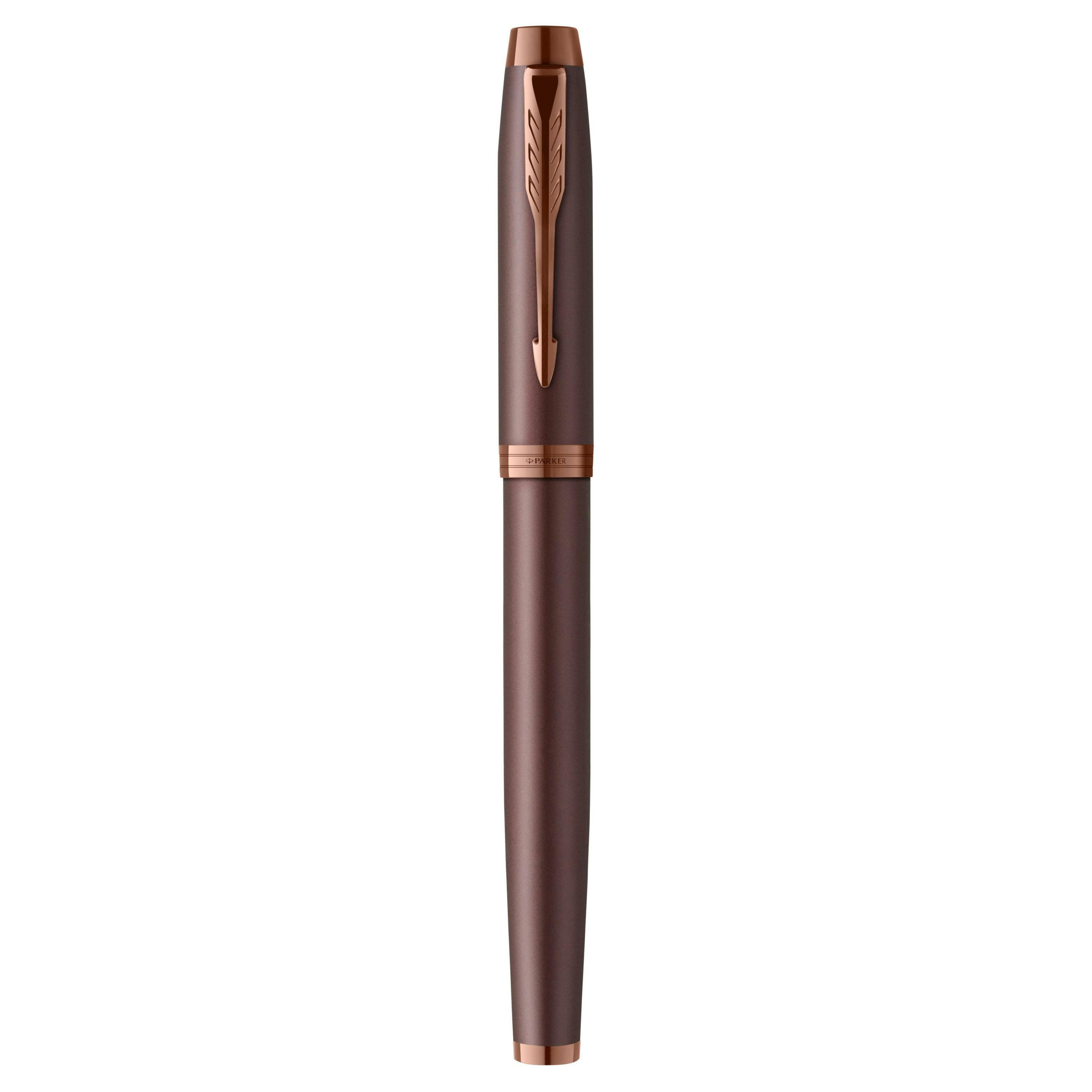 parker parker penna roller im monochrome punta fine colore bordeaux inchiostro nero - foto 3