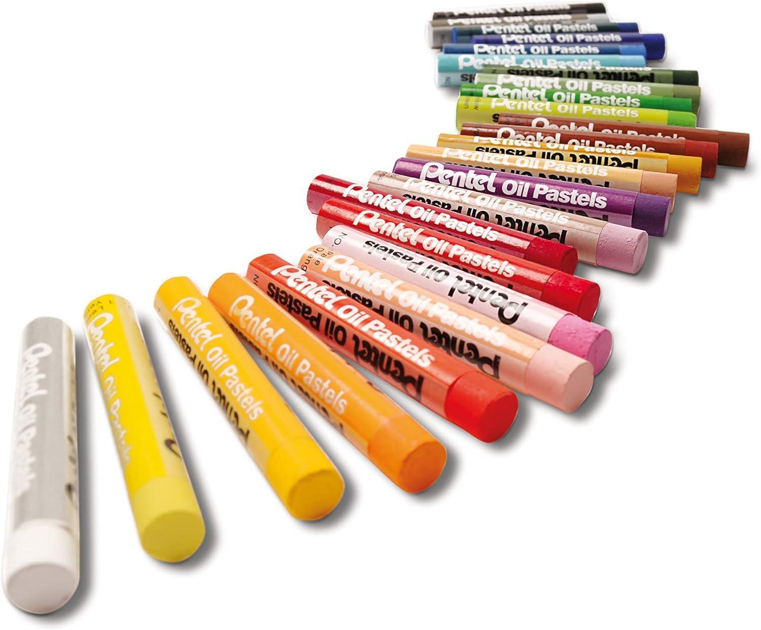 pentel pentel arts pastelli ad olio confezione da 25 pezzi colori assortiti - foto 2