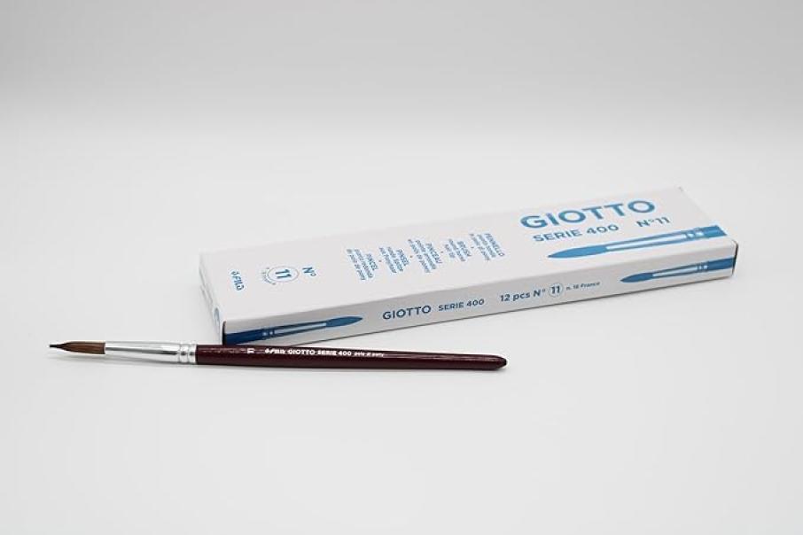 giotto giotto pennello tondo 400 n.11 confezione da 12 pezzi - foto 1
