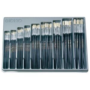 Pennello piatto 577 espositore da 126 pezzi misure da 0 a 16