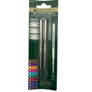 Refill ballpoint punta media blister da 2 pz. colore blu