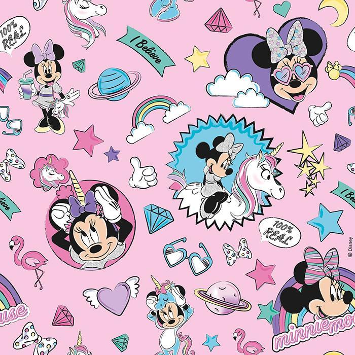 rex rex carta da regalo bambina wat disney minnie conf da 10 fogli 70x100 cm - foto 1