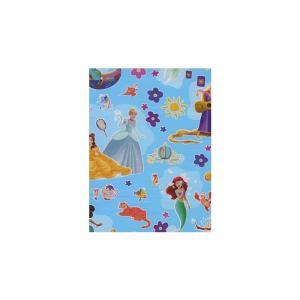 Carta da regalo bambina wat disney principesse conf da 10 fogli 70x100 cm colore azzurro