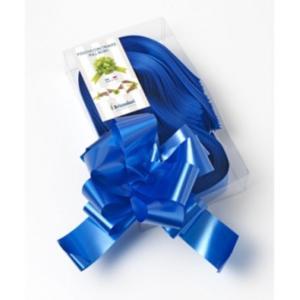 30 pz fiocco strip coccarda autotirante 50 mm blu 08