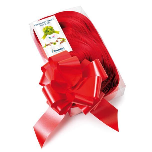 brizzolari brizzolari 30 pz fiocco strip coccarda autotirante 50 mm rosso 07 - foto 1