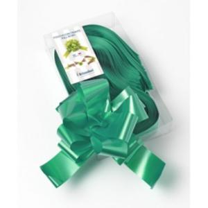 30 pz fiocco strip coccarda autotirante 50 mm verde 09