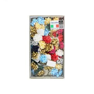 100 pz. coccarde stelle mini 6,5mm 2923-00 colori pastello scuro assortiti autoadesive