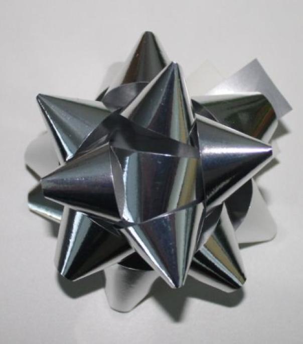 brizzolari brizzolari 100 pz. coccarde media 14mm autoadesive argento metal 04 - foto 2