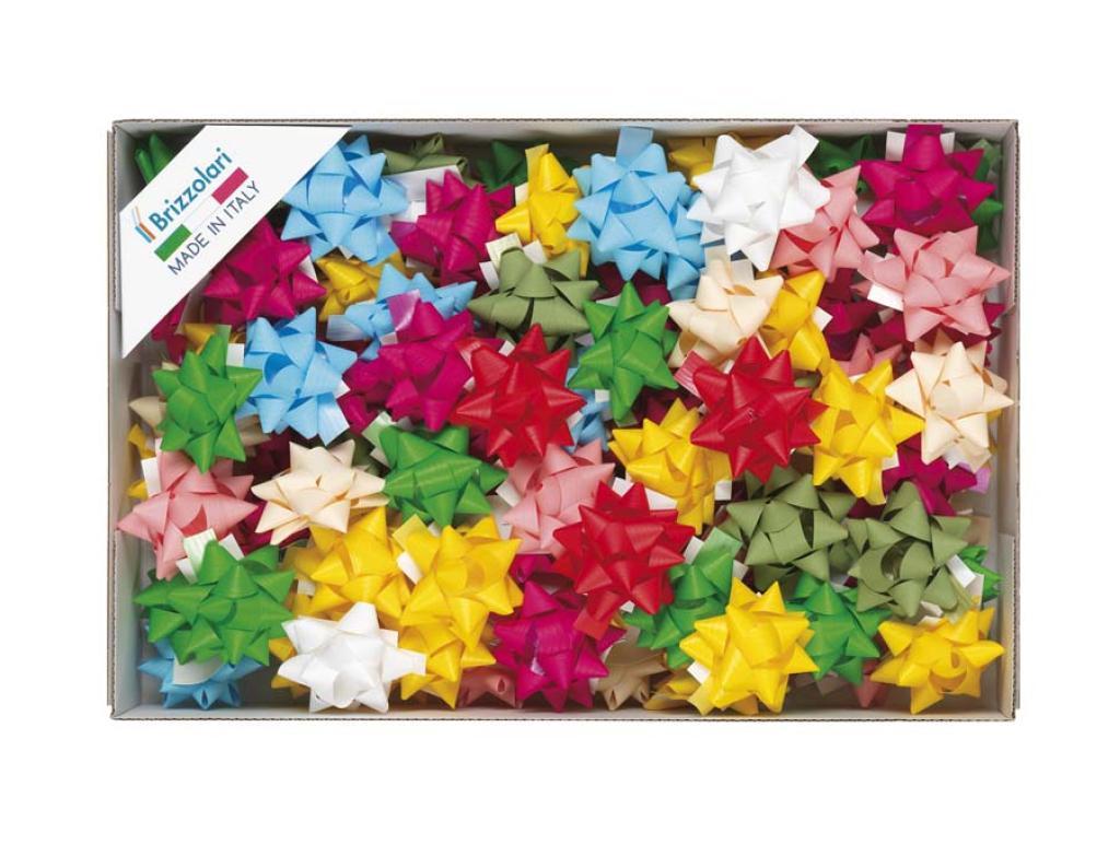 brizzolari brizzolari 100 pz. coccarde medie 15mm autoadesive colori assortiti pastello chiaro 3123-99 - foto 1
