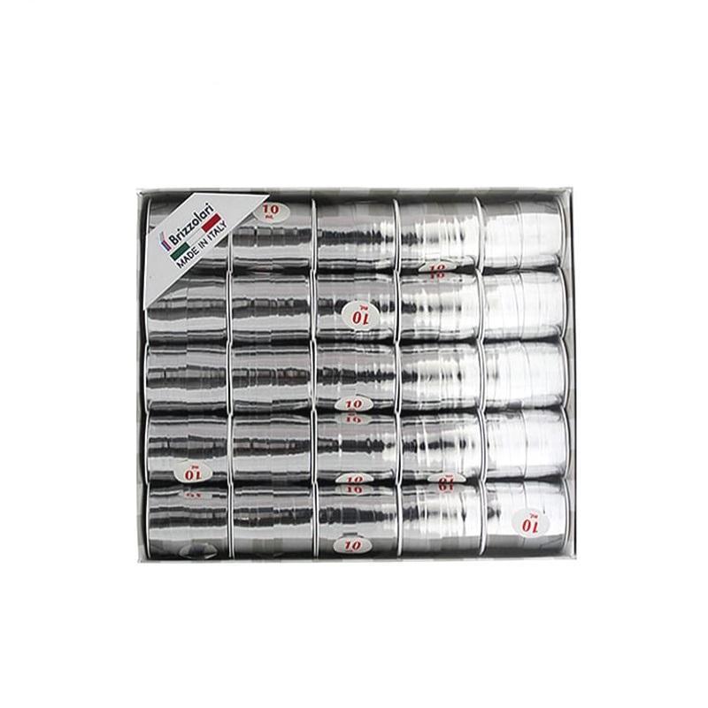 brizzolari brizzolari 25 pz. rocchetti nastri regalo 10mmx10mt argento metal - foto 1 brizzolari brizzolari 25 pz. rocchetti nastri regalo 10mmx10mt argento metal - foto 1