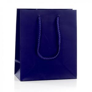 Pnp buste regalo conf. da 12 pz con manico in cordino 41x36x12 cm blu