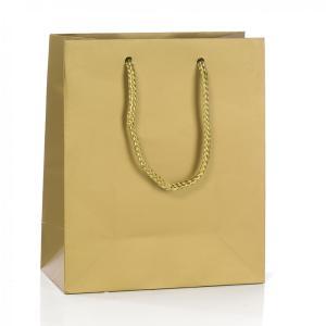 Pnp buste regalo conf. da 12 pz con manico in cordino 41x36x12 cm oro