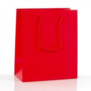 Pnp buste regalo conf. da 12 pz con manico in cordino 41x36x12 cm rosso